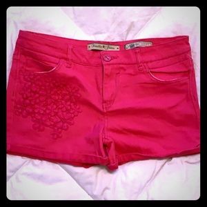 Hot pink shorts